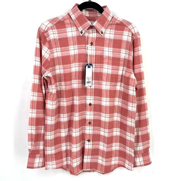 Southern Tide Milton Plaid Intercoastal Flannel Shirt Size Small Mineral Red - Picture 1 of 6
